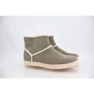 Clarks Cloudsteppers Boots Women 9 M Faux Fur Flat Winter Snow Shoes Zip Up